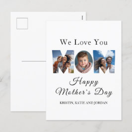 Cartes Pour Fêtes Annuelles Fête des mères personnalisées 3 photo Collage