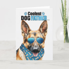 Cartes Pour Fêtes Annuelles Fête des pères allemande Shepherd Chien Coolest Pa
