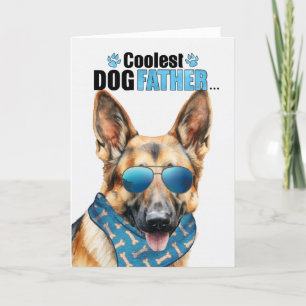 Cartes Pour Fêtes Annuelles Fête des pères allemande Shepherd Chien Coolest Pa