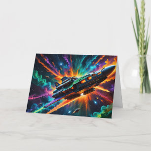 Cartes Pour Fêtes Annuelles Fête des pères de vaisseau spatial