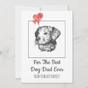 Cartes Pour Fêtes Annuelles Fête des pères du chien