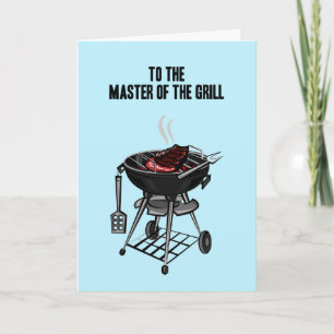 Cartes Pour Fêtes Annuelles fête des pères Master of Grill personnaliser de la