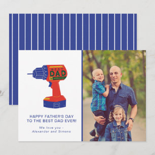 Cartes Pour Fêtes Annuelles Fête des pères photo meilleur papa outil d'aliment
