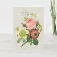 Fête des pères Redouté Bouquet Fleur CC1119