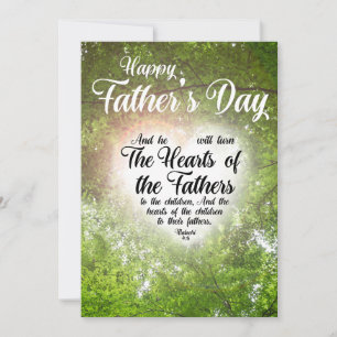 Cartes Pour Fêtes Annuelles Fête des pères Religieux Christian Malachi 4:6