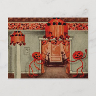 Cartes Pour Fêtes Annuelles Fête d'Halloween Citrouille Lumière Lanterne Citro
