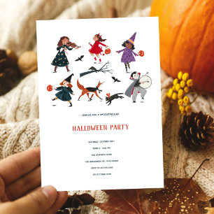 Cartes Pour Fêtes Annuelles fête d'Halloween défilé de friandises ou farces po