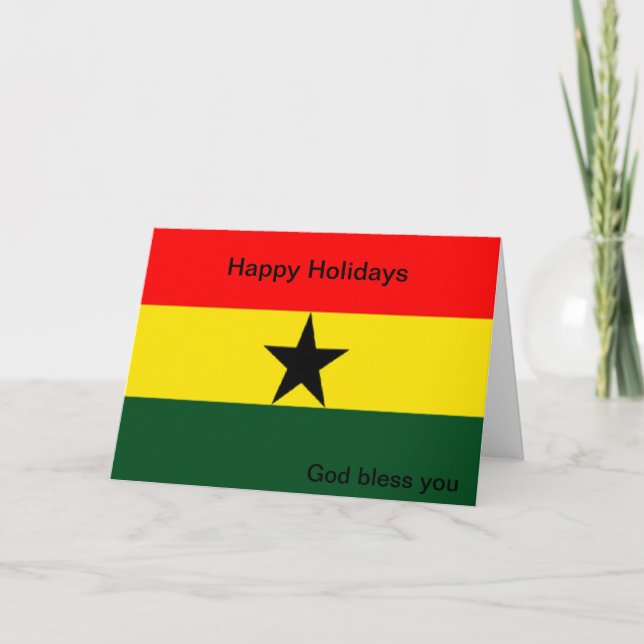 Cartes Pour Fêtes Annuelles Fête du drapeau du Ghana (Devant)