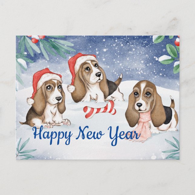 Cartes Pour Fêtes Annuelles Fête du Nouvel An (Devant)