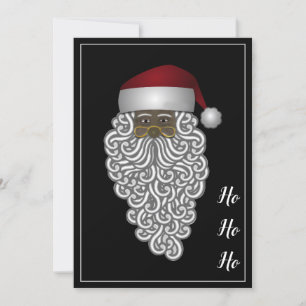 Cartes Pour Fêtes Annuelles Fête du Père Noël afro-américain