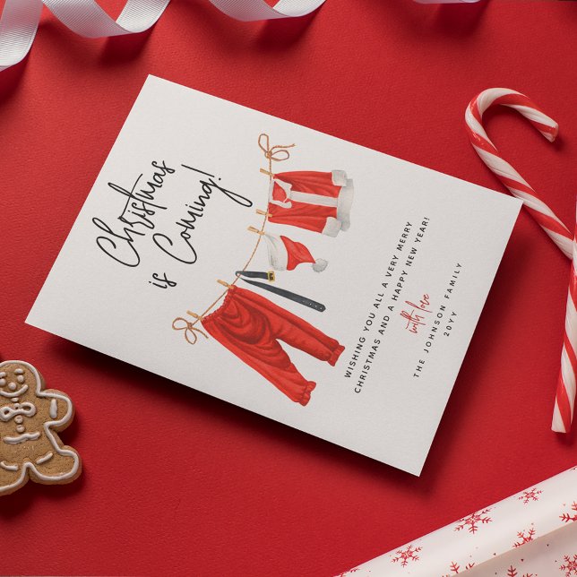 Cartes Pour Fêtes Annuelles Fête du Père Noël moderne (Créateur téléchargé)