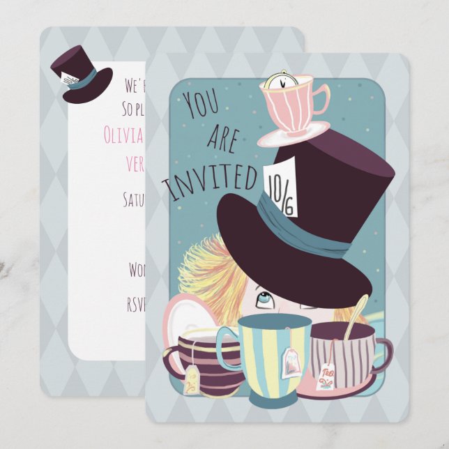 Cartes Pour Fêtes Annuelles Fête du thé d'anniversaire de la haine  (Devant / Derrière)
