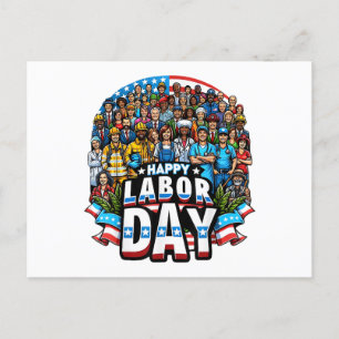 Cartes Pour Fêtes Annuelles Fête du Travail amusante Bonne Fête du Travail Amé