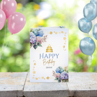Cartes Pour Fêtes Annuelles Fête élégante de Noël florale vintage chrétienne