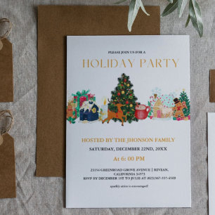 Cartes Pour Fêtes Annuelles Fête HOLIday Fête de Noël familiale