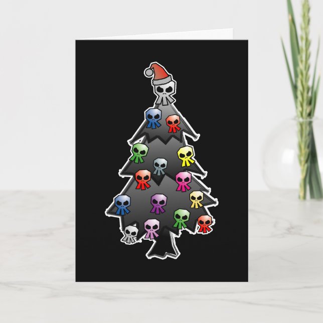 Cartes Pour Fêtes Annuelles Fête noire (Devant)