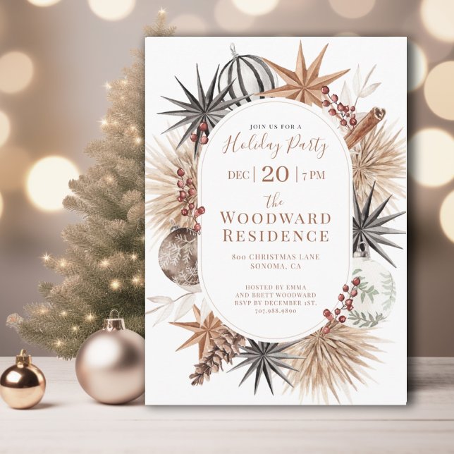 Cartes Pour Fêtes Annuelles Fête Russe Pine Star Garland (Créateur téléchargé)