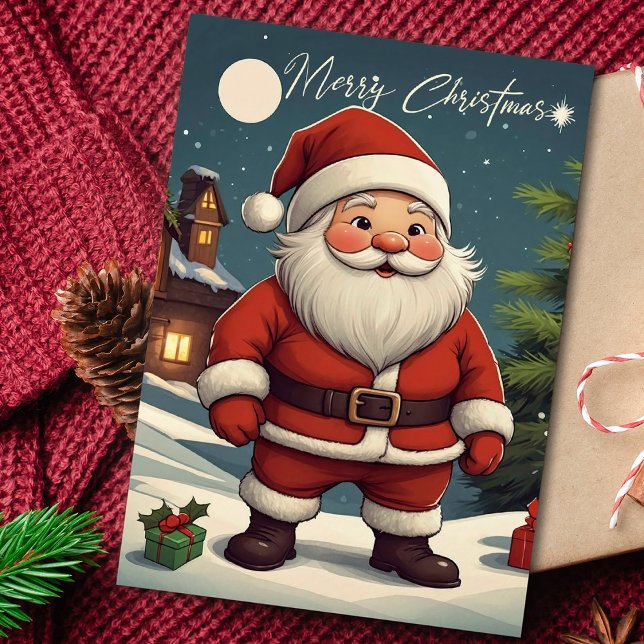Cartes Pour Fêtes Annuelles Fête Whimsical Noël Père Noël (Créateur téléchargé)