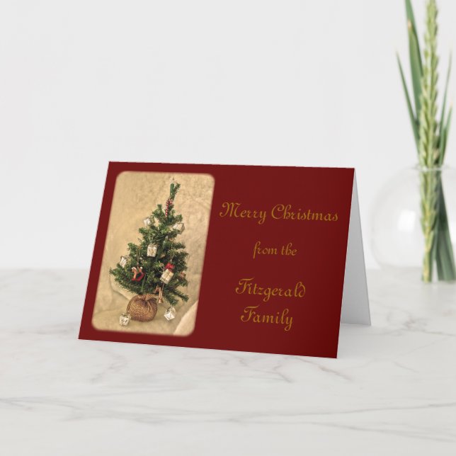 Cartes Pour Fêtes Annuelles Fêtes de Noël par Janz Red Tree (Devant)