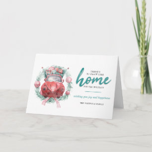 Cartes Pour Fêtes Annuelles Fêtes de Noël Personnalisées Pas d'endroit comme c