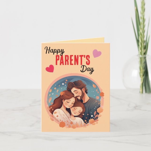 Cartes Pour Fêtes Annuelles "Fêtez-vous, maman et papa" (Devant)