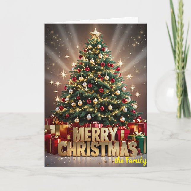 Cartes Pour Fêtes Annuelles Feu de Noël (Devant)