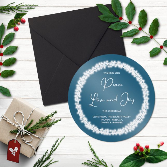 Cartes Pour Fêtes Annuelles Feu de Noël à chaîne brillante (Créateur téléchargé)
