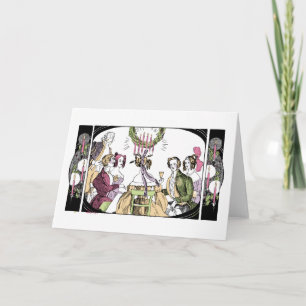 Cartes Pour Fêtes Annuelles Feu de Noël Vintage