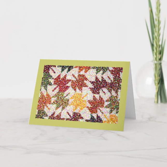 Cartes Pour Fêtes Annuelles Feuille (Devant)