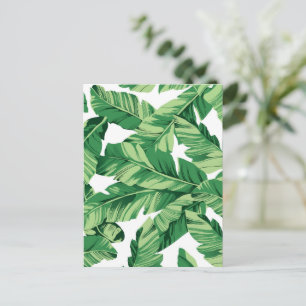 Cartes Pour Fêtes Annuelles Feuilles de bananes