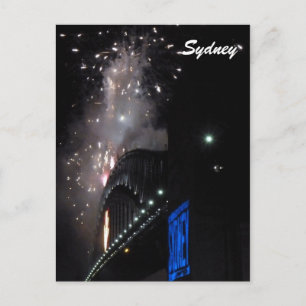 Cartes Pour Fêtes Annuelles feux d'artifice de sydney bridge