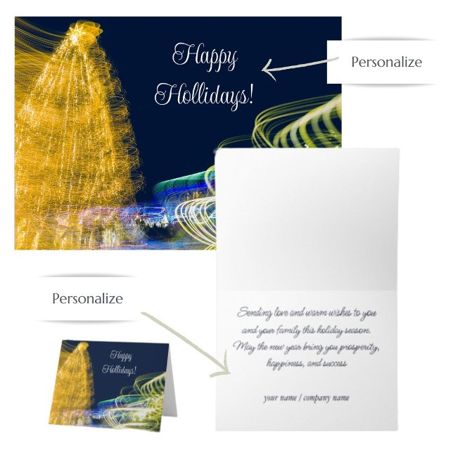 Cartes Pour Fêtes Annuelles Feux de Noël (Créateur téléchargé)