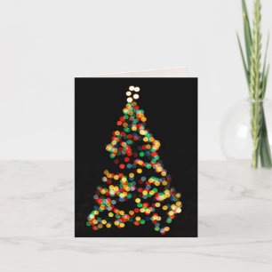 Cartes Pour Fêtes Annuelles Feux de Noël, extérieur, bokeh, scintiller