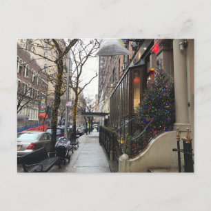 Cartes Pour Fêtes Annuelles Feux de Noël NYC Upper West Side Photographie
