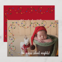 Feux de Noël Photo de naissance Annonces