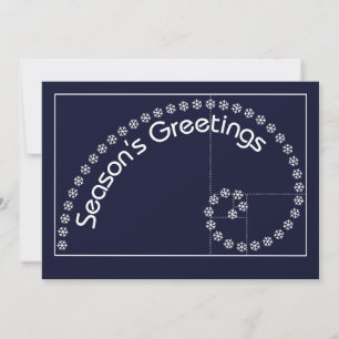 Cartes Pour Fêtes Annuelles Fibonacci, Bonnes Fêtes d'or de rapport