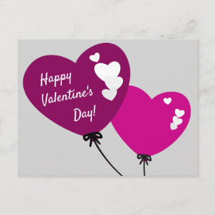 Cartes Pour Fêtes Annuelles Fiche Heureuse Sainte-Valentin du coeur du ballon