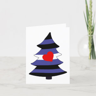 Cartes Pour Fêtes Annuelles Fierté en cuir Holigay Tree