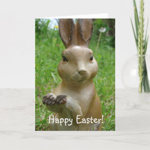 Cartes Pour Fêtes Annuelles Figurine de lapin, Bonne Pâques !