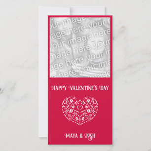 Cartes Pour Fêtes Annuelles Filigree Heart