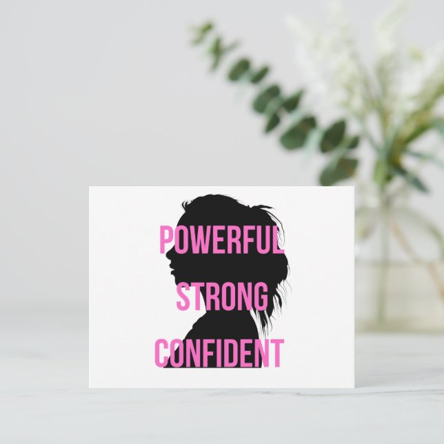 Cartes Pour Fêtes Annuelles Fille Boss Rose Noir (Debout devant)