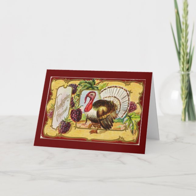 Cartes Pour Fêtes Annuelles Fille Et Famille Thankgiving (Devant)