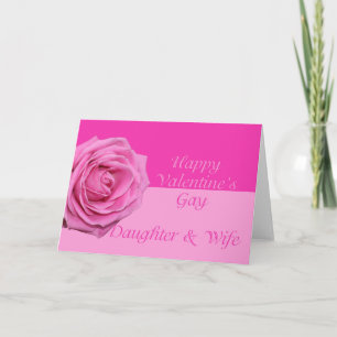 Cartes Pour Fêtes Annuelles Fille et femme Heureuse Sainte-Valentin Roses