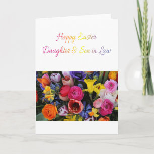 Cartes Pour Fêtes Annuelles Fille et mari heureux Pâques