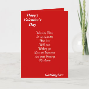 Cartes Pour Fêtes Annuelles Fille religieuse de la Saint-Valentin