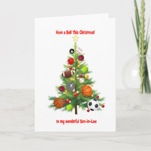 Cartes Pour Fêtes Annuelles Fils De Droit Arbre De Noël Avec Boules