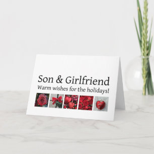 Cartes Pour Fêtes Annuelles fils et petite amie Merry Christmas card