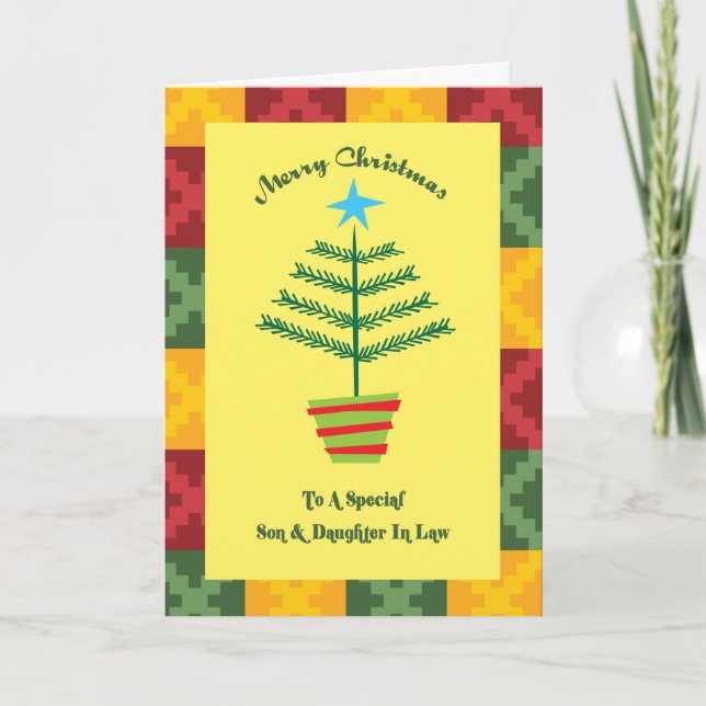 Cartes Pour Fêtes Annuelles Fils & Fille En Droit Primsy Noël (Devant)