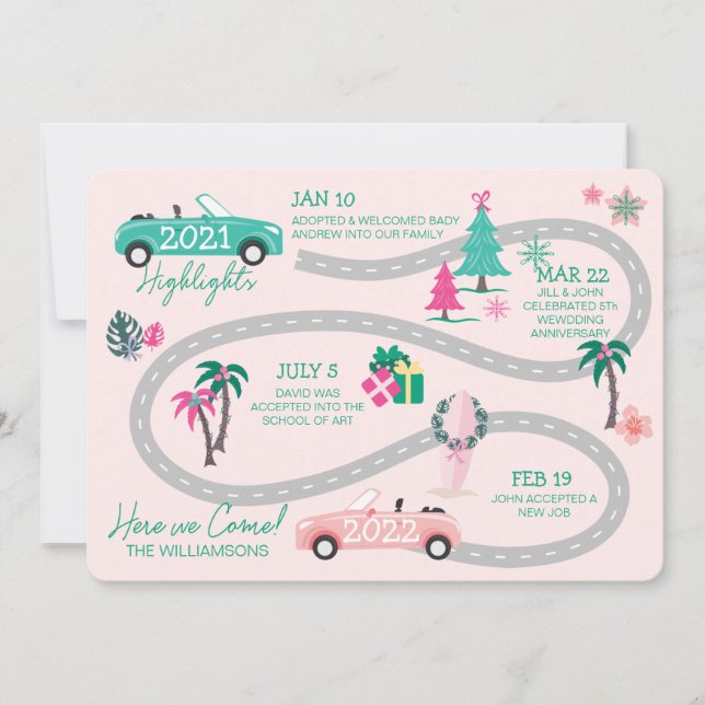 Cartes Pour Fêtes Annuelles Fin de l'année Highlight Tropical Christmas Let's  (Devant)