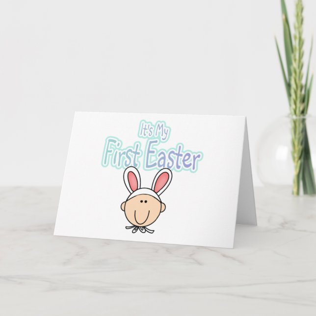 Cartes Pour Fêtes Annuelles firsteasterrabitears (Devant)